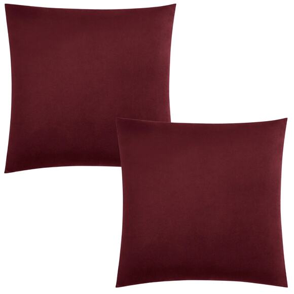 Patricia Nash Faux Croc Embossed Euro Sham Set Of Two Plum Red - Picture 2 of 9